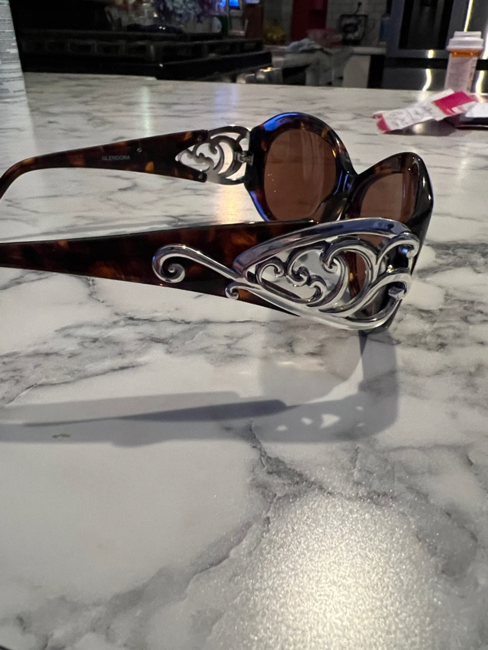 Brighton Glendora Tortoiseshell Oval Women’s Sunglasses - Brown Lenses - Picture 2 of 6